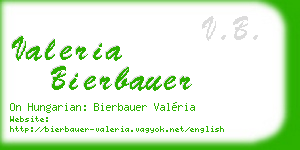 valeria bierbauer business card